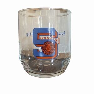 Vintage Libbey Syracuse University Orangeman Whiskey Glass 1980's logo